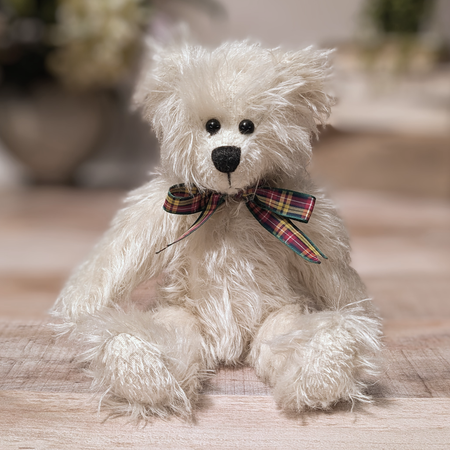 Little White Mohair Bear,Collectable Mohair Bear