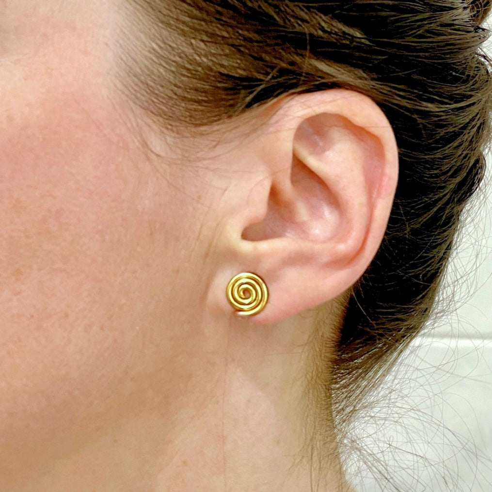Spiral ear cuff | gold silver copper rose titanium & more | Clip on Compression | 3 sizes