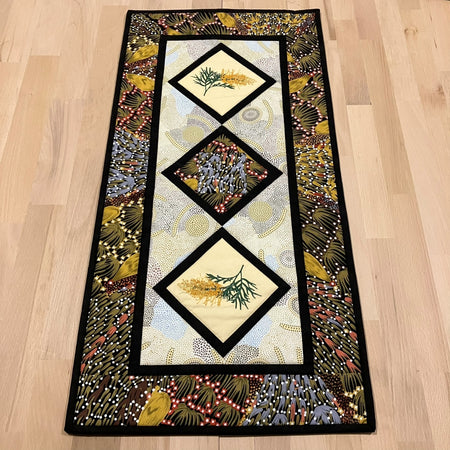 handmade Australian native quilted - grevillea