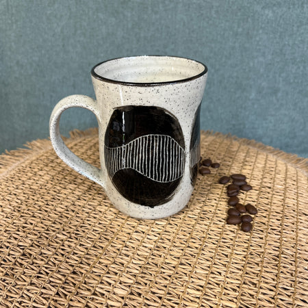 Ceramic Mug - Beautiful to Hold – Hand Carved Flow