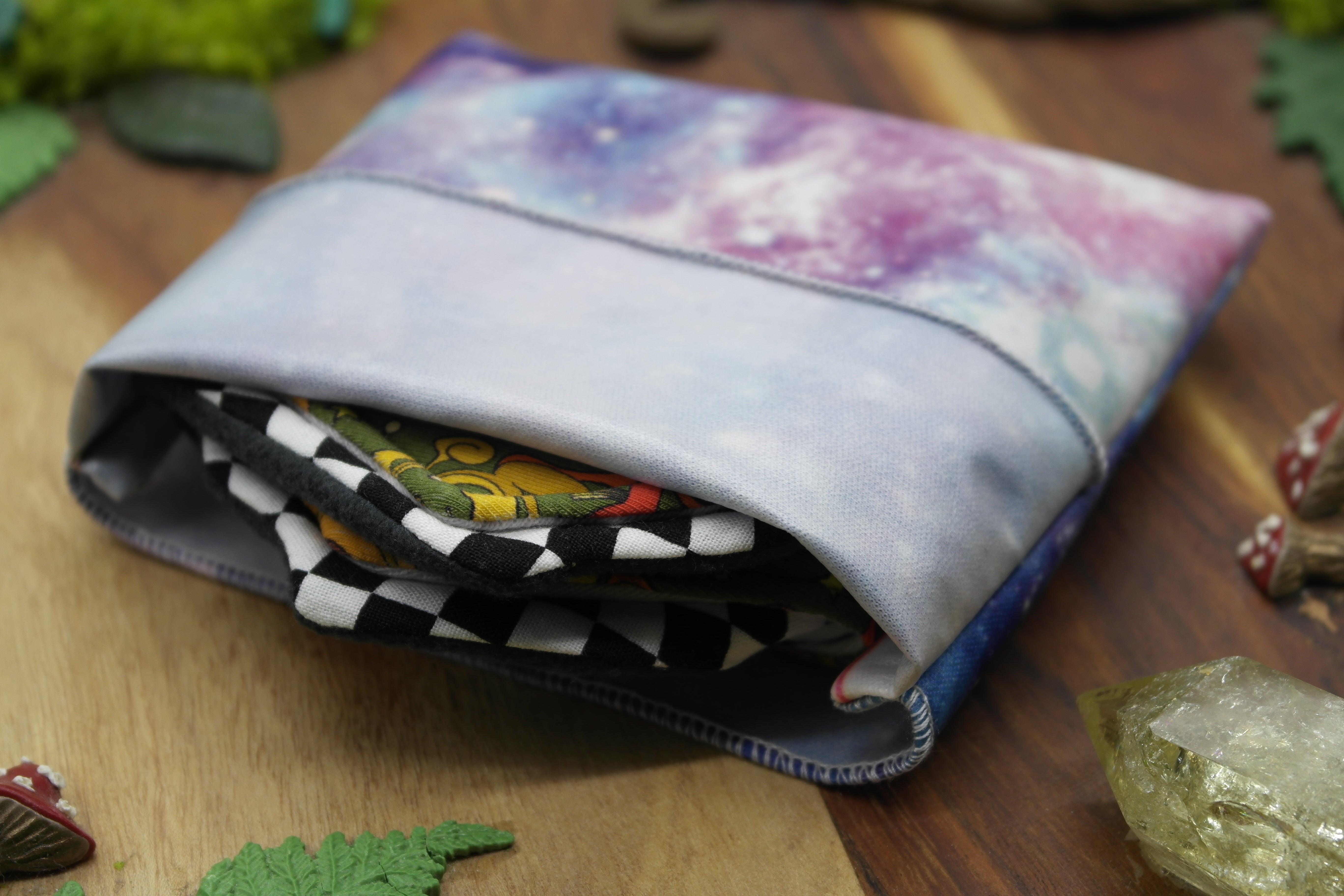 Purple Cosmos waterproof pouch