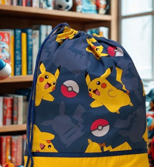 Children's Library Bag , Handmade, Personalised