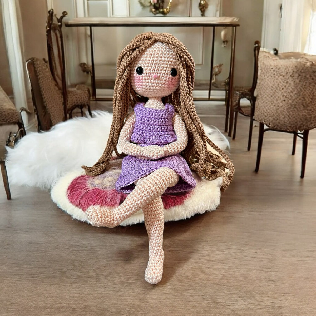 Crochet Mermaid with removable tail