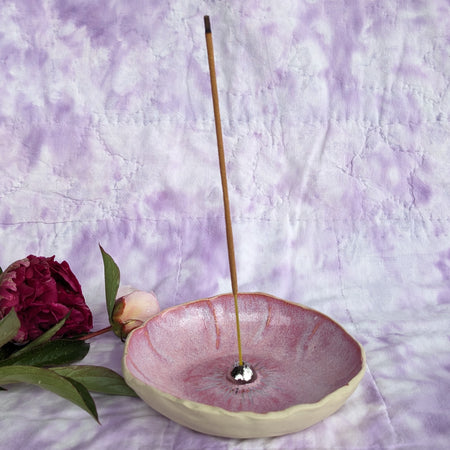 Ceramic Raspberry Insence Holder