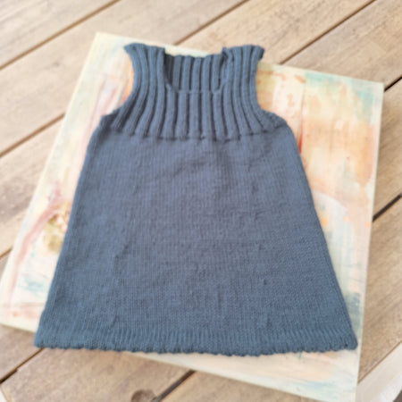 Handknitted Pinafore Dress Sz 4-5yrs