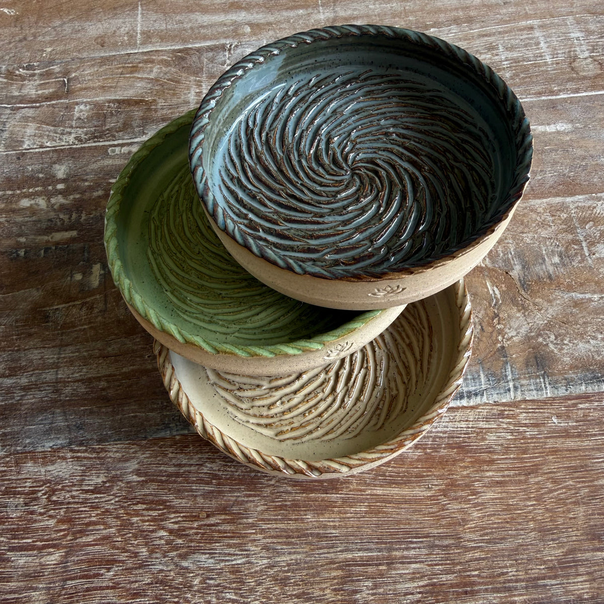 The Gathering Dish | Handmade Ceramic Garlic Grater, Herb & Dipping Dish