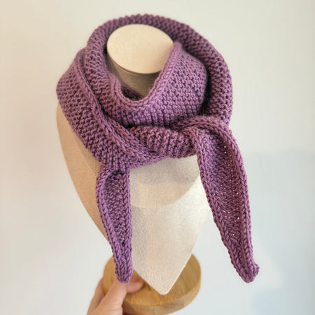 Sophie scarf in mulberry purple