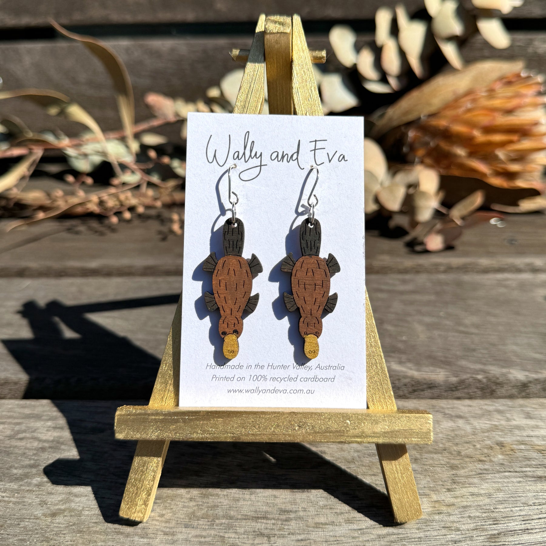 Platypus Hand Painted Earrings