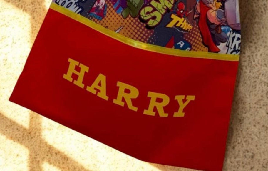 Children's Library Bag , Handmade, Personalised