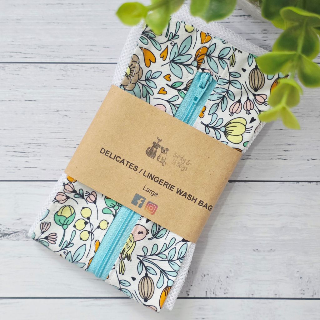 Lingerie/Delicates Wash Bag - Large, Retro, Watercolour, Native or Pastel Floral