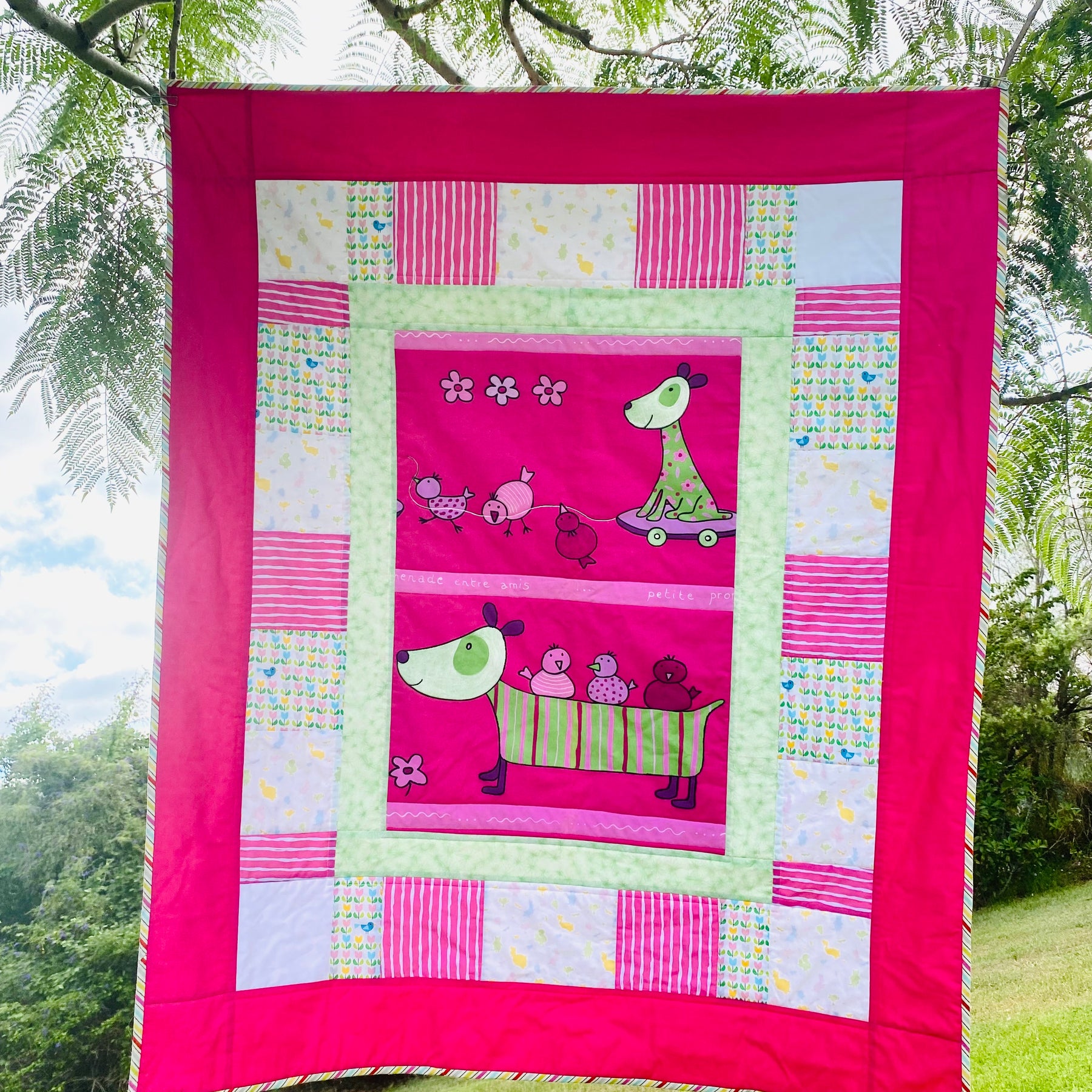 Handmade Baby Quilt, Keepsake Gift, Custom Made