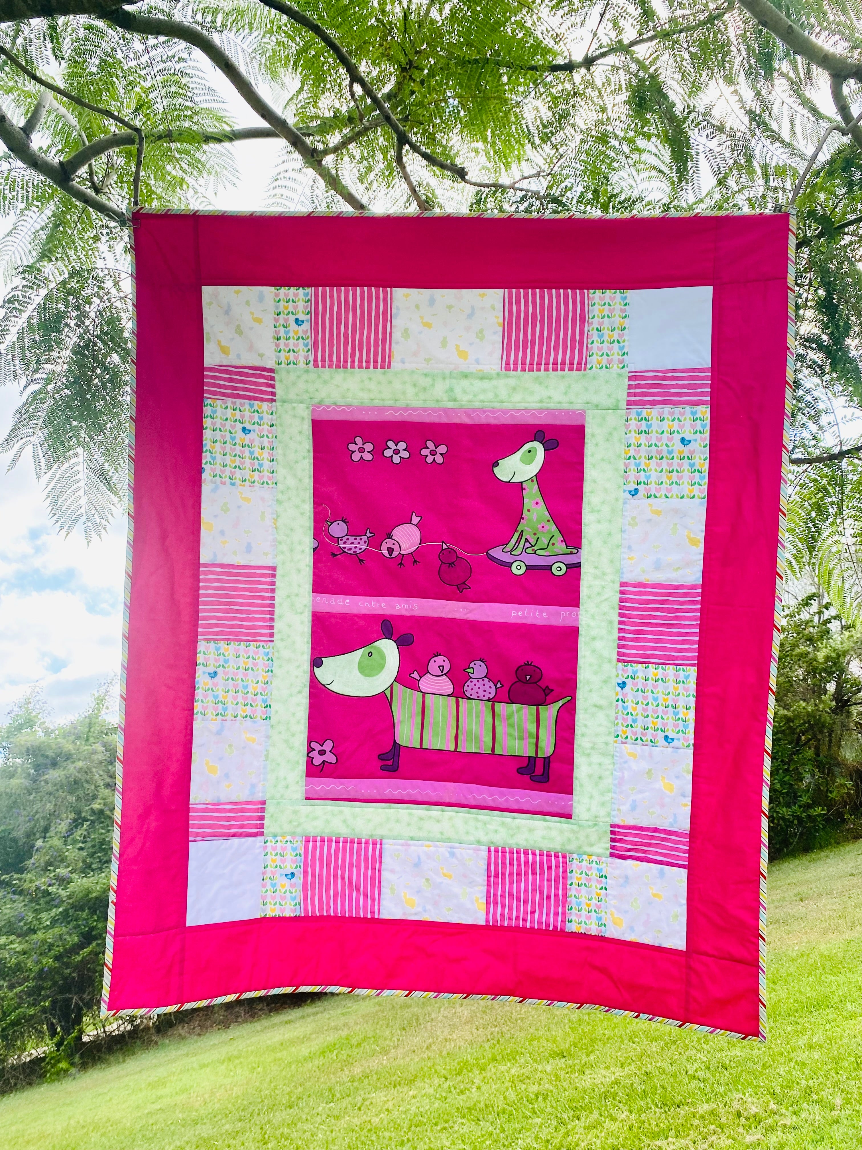 Handmade Baby Quilt, Keepsake Gift, Custom Made
