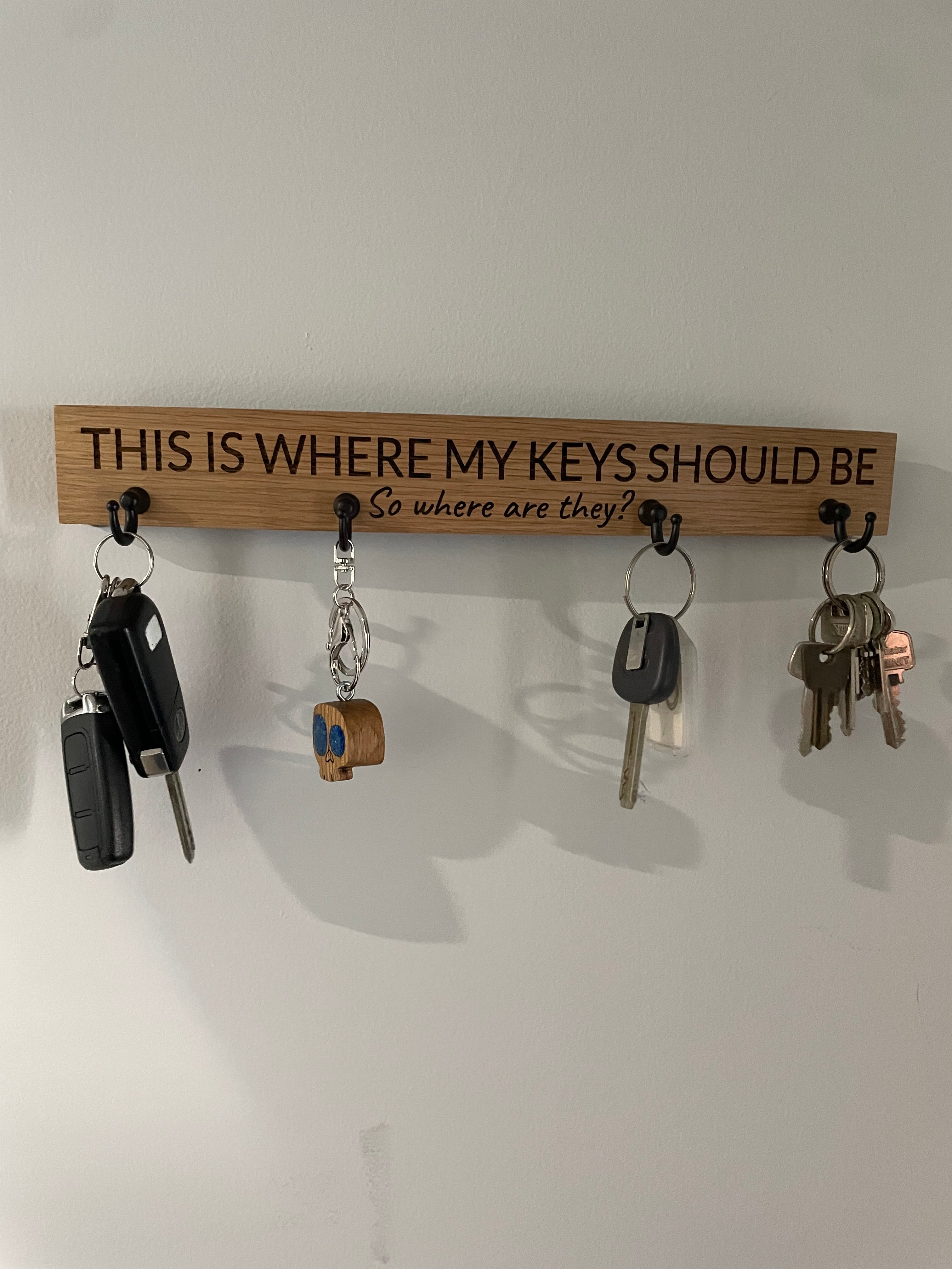 Wine Barrel Key Rack