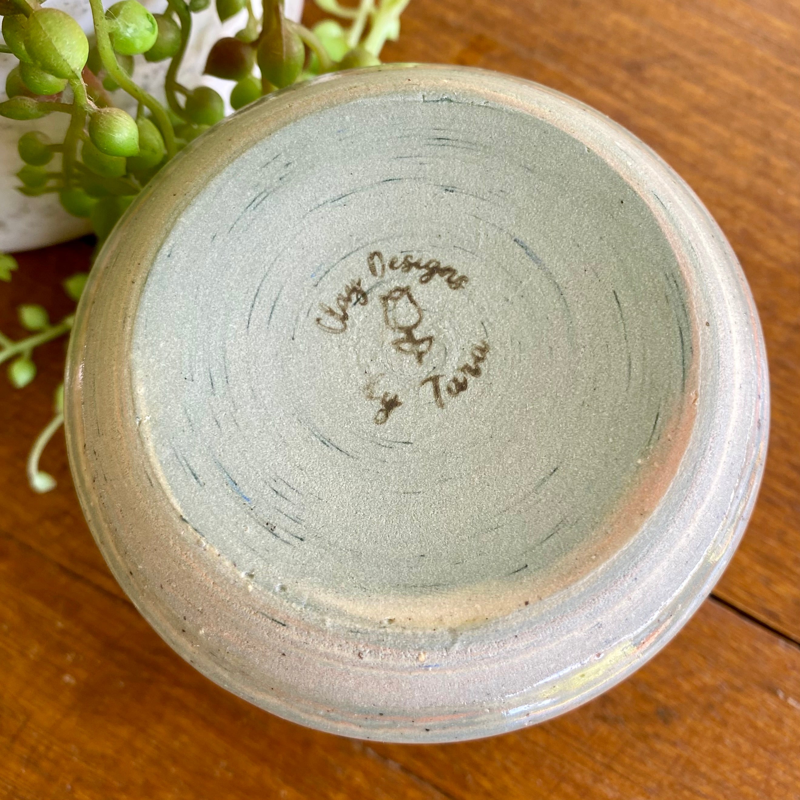 Marbled Effect Ceramic Latte Cup|Handmade Pottery