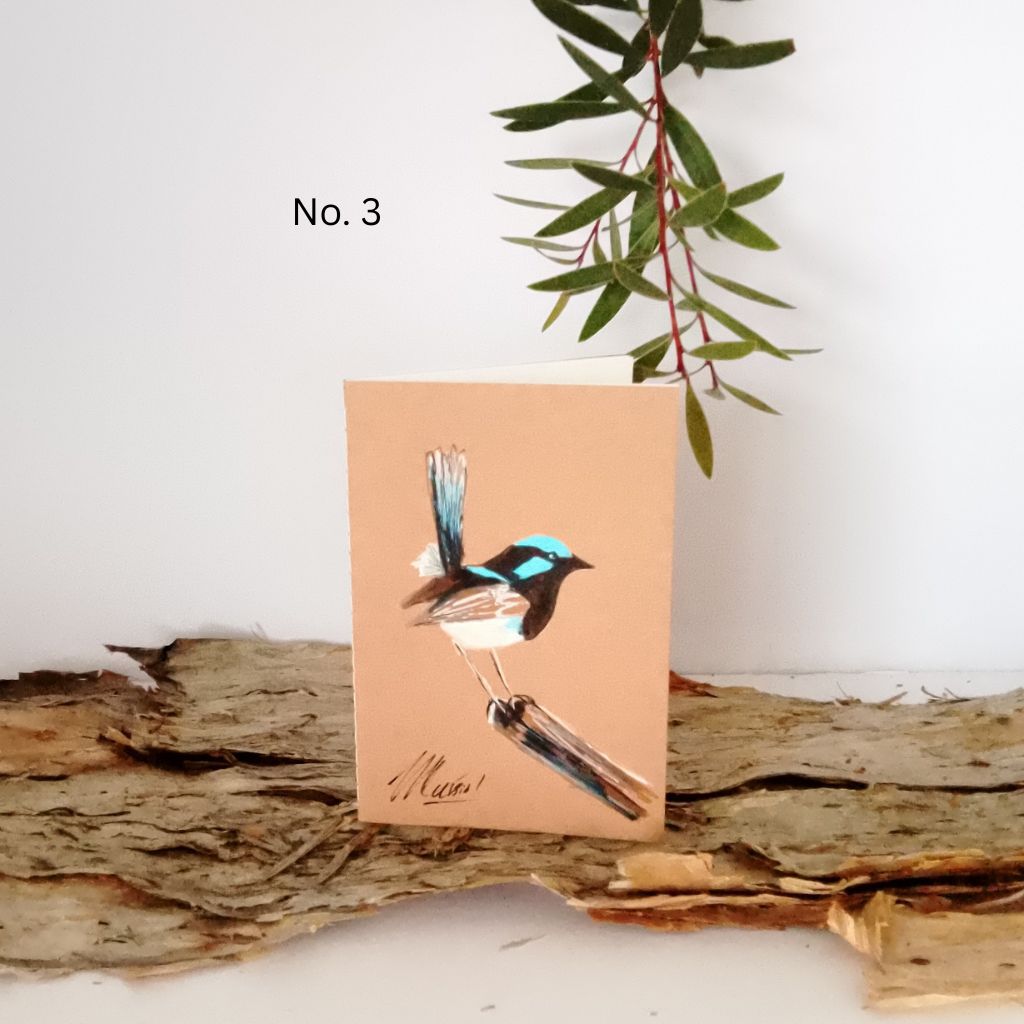 Handpainted Pocket Notebooks. Single or Set of 3. Bird and Animal designs