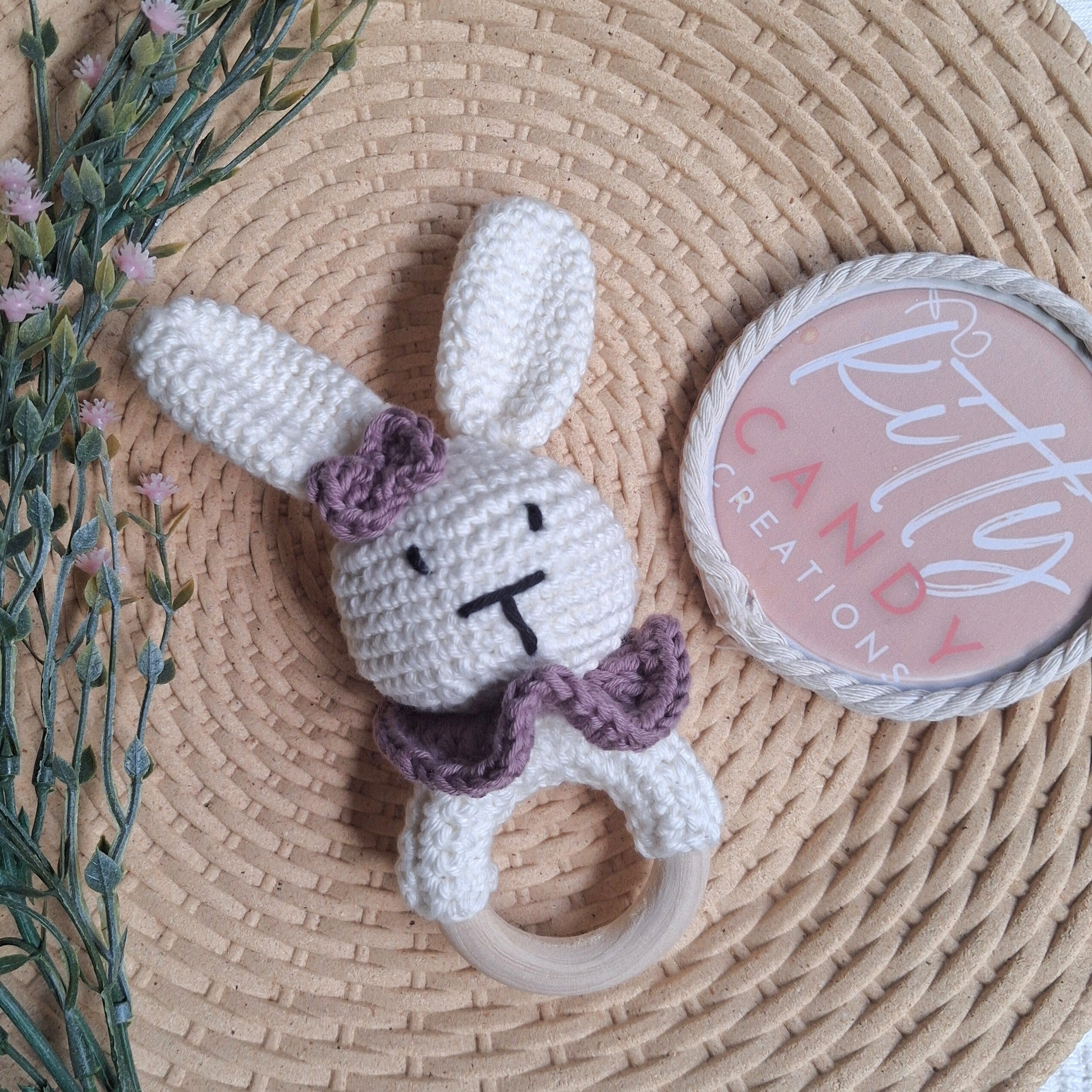 Handmade Crochet Rattle - 100% Cotton