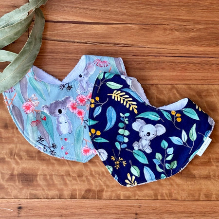 Australiana Baby Bib Set | Koala Friends | Ready to Ship