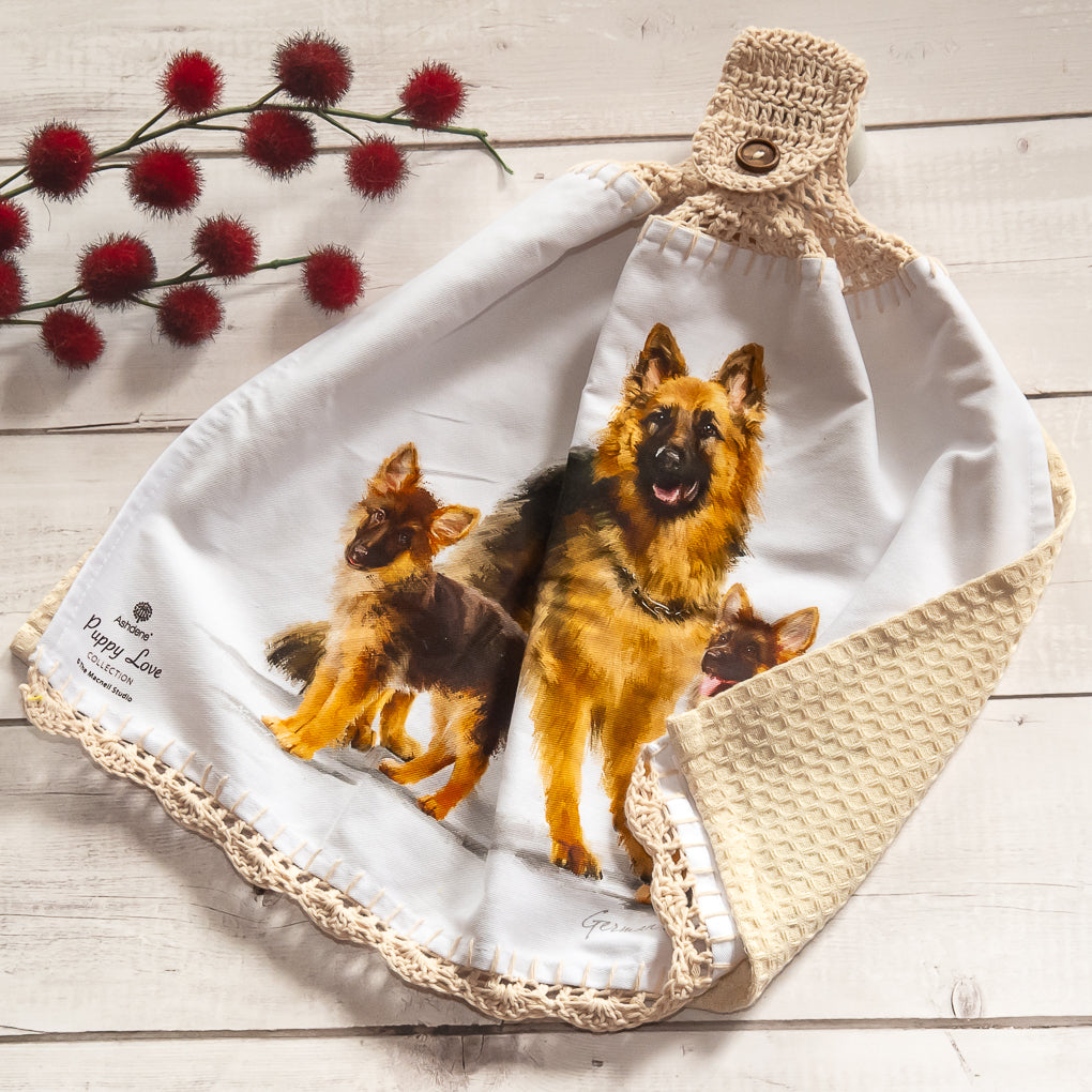 Pet Lovers Hanging Tea Towel / Hand Towels - Double