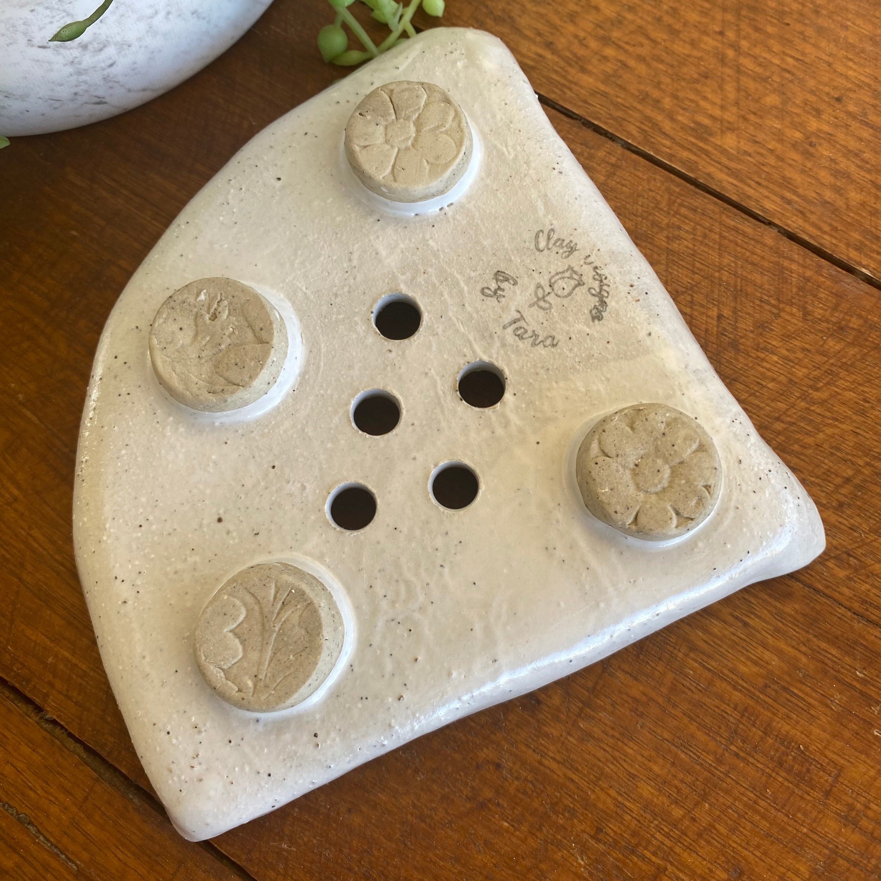 Organic Handcrafted Shampoo/ConditionerBar Holder/HandmadePottery