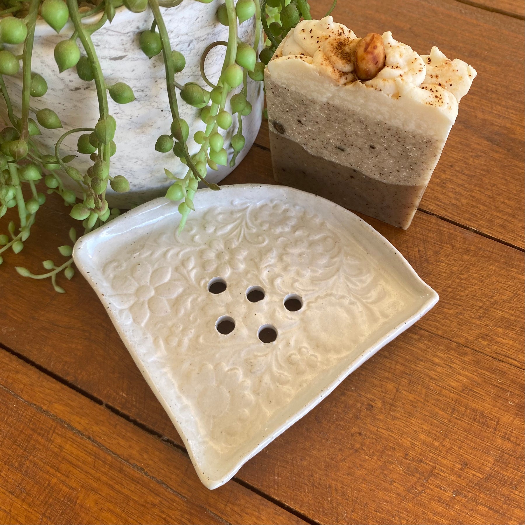Organic Handcrafted Shampoo/ConditionerBar Holder/HandmadePottery