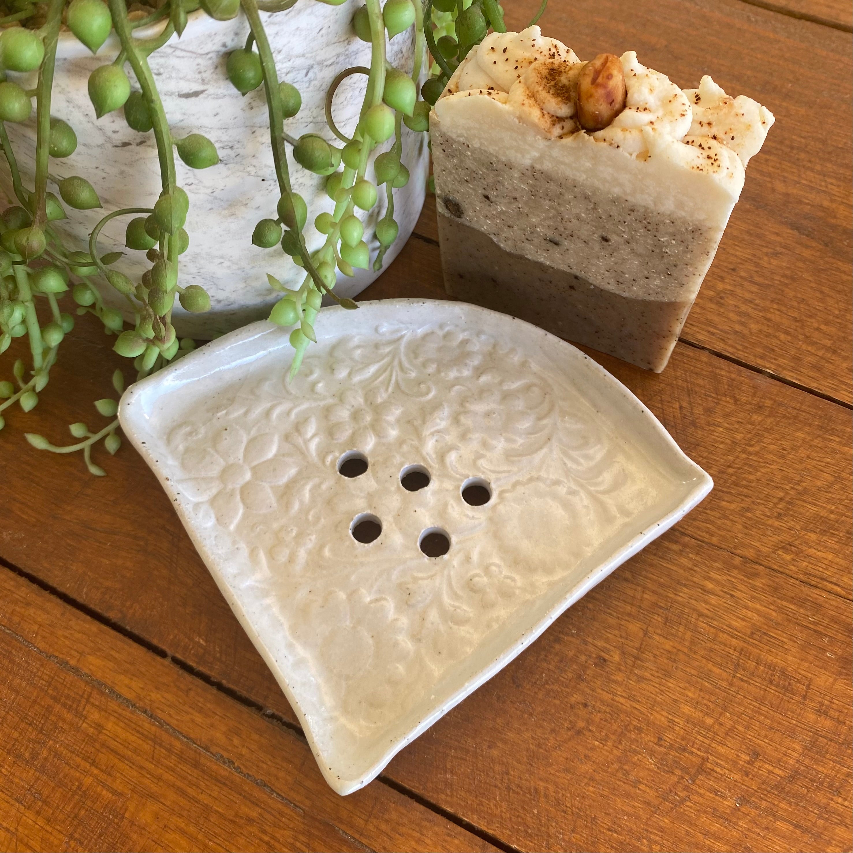 Organic Handcrafted Shampoo/ConditionerBar Holder/HandmadePottery
