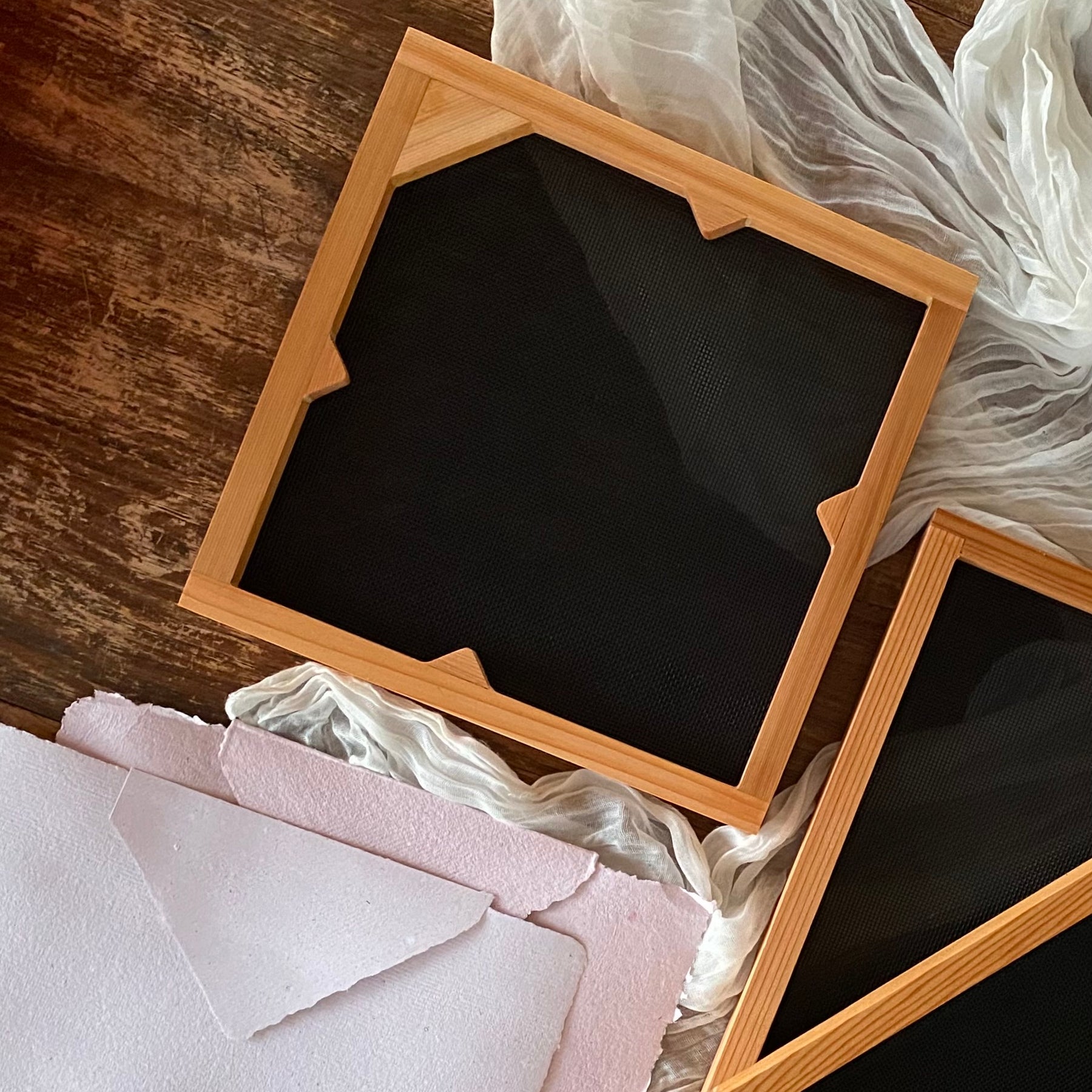 Envelopes DIY C6 size Handmade Paper Red Cedar Mould and Deckle