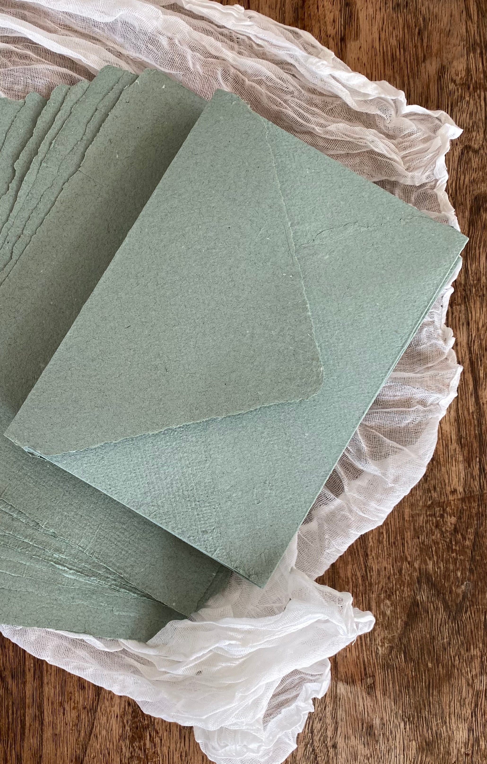 Envelopes DIY C6 size Handmade Paper Red Cedar Mould and Deckle