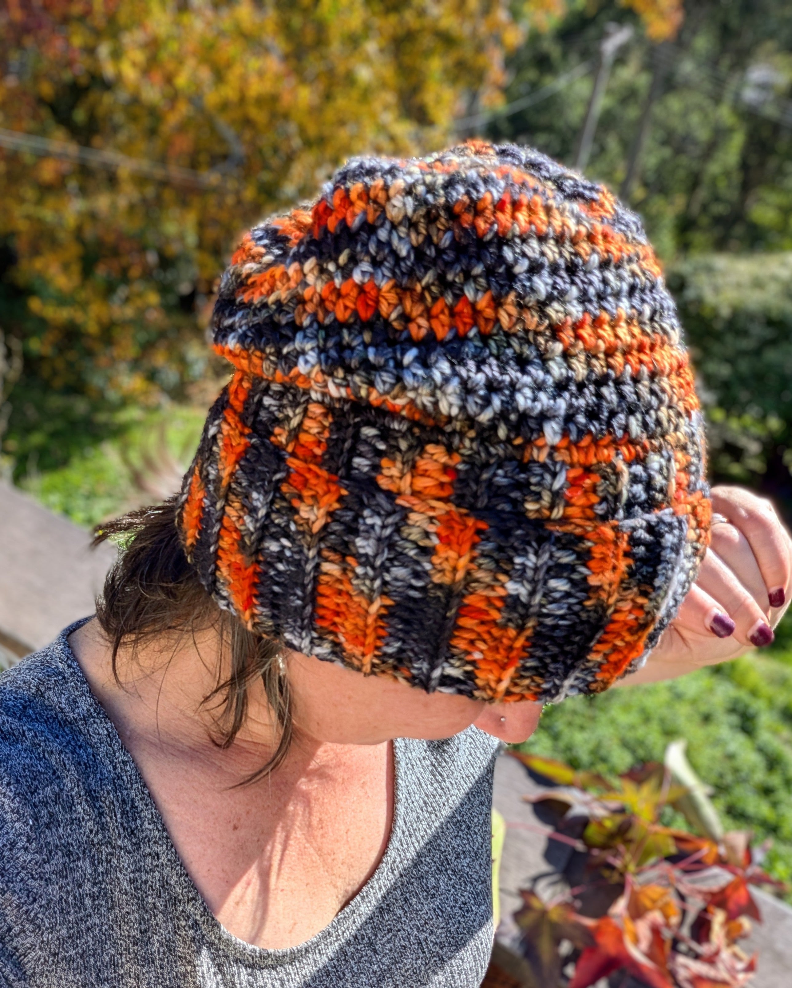 Handmade Unisex Two Way Double Brim or Slouchie Beanie