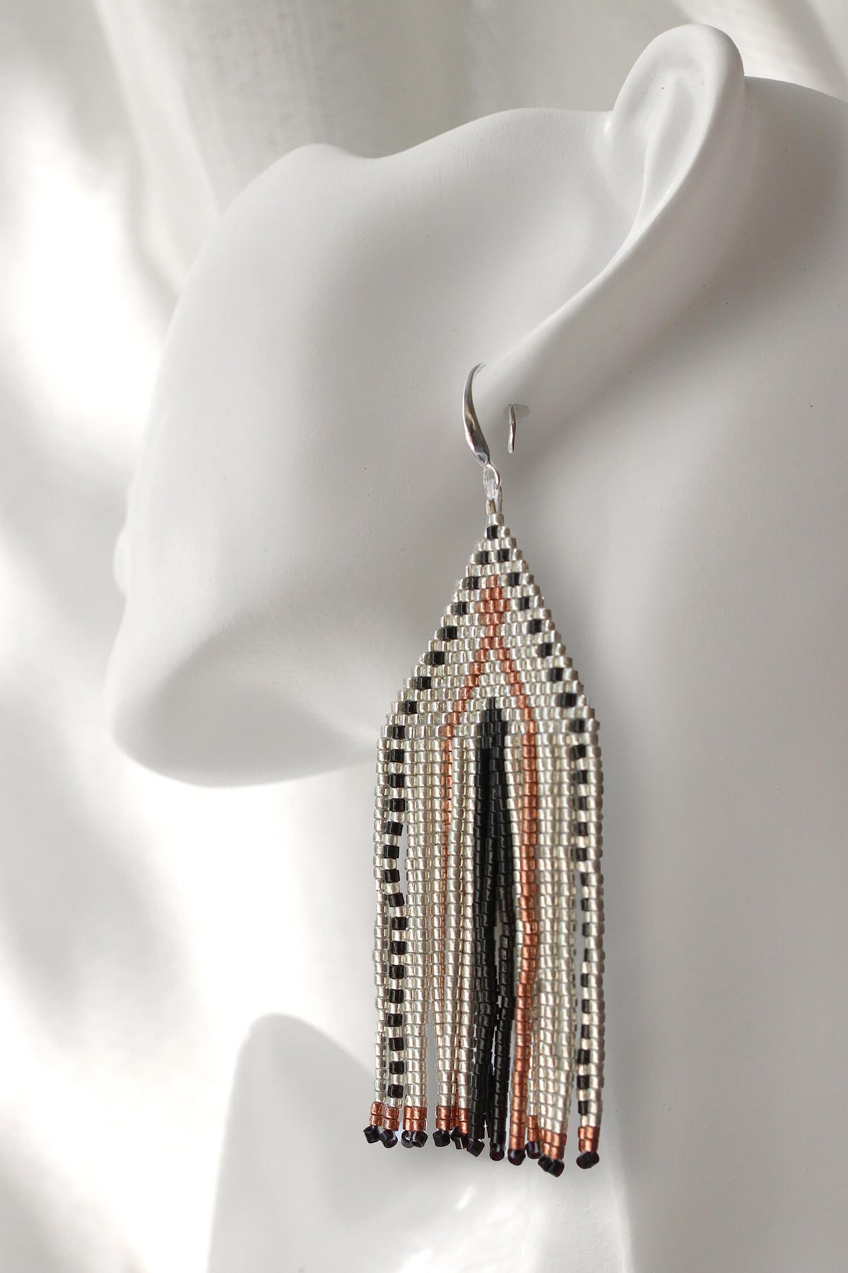 Desert Bloom Beaded Drop Earrings
