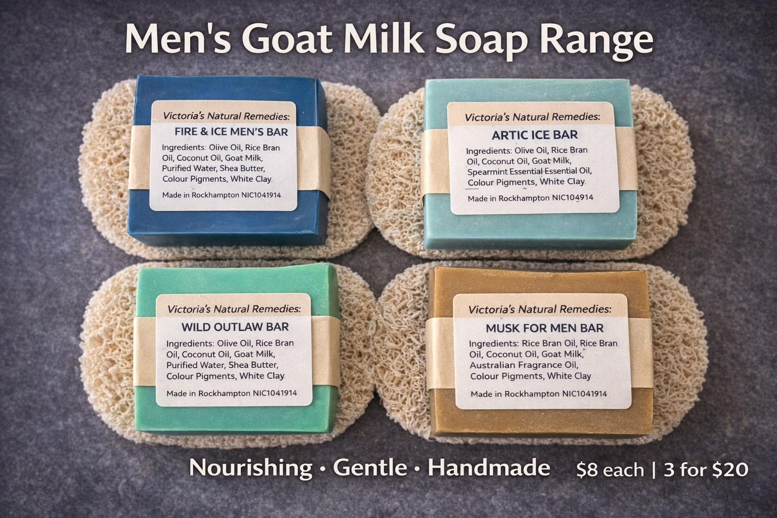 Men's Beard Grooming Kit Bundle - Soap & Oil Duo
