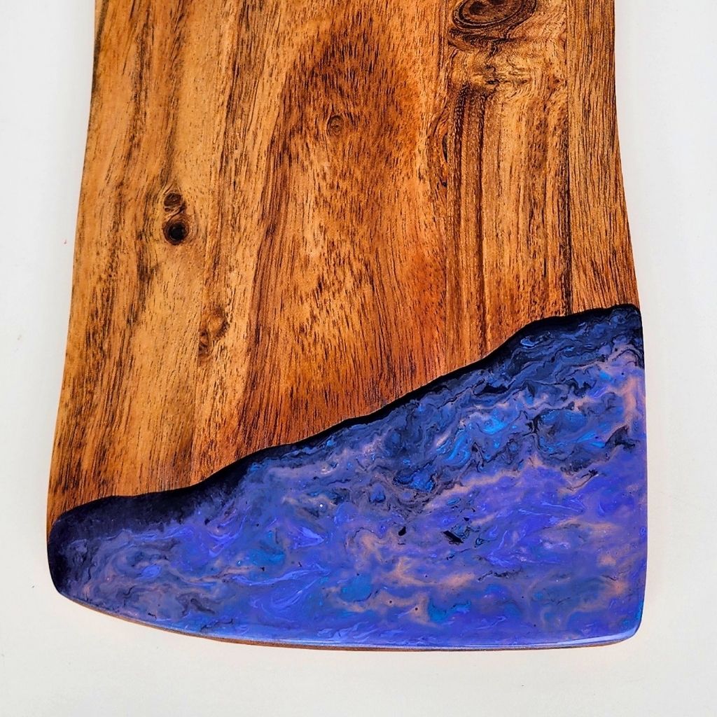 "Cobalt Shore" - resin display board