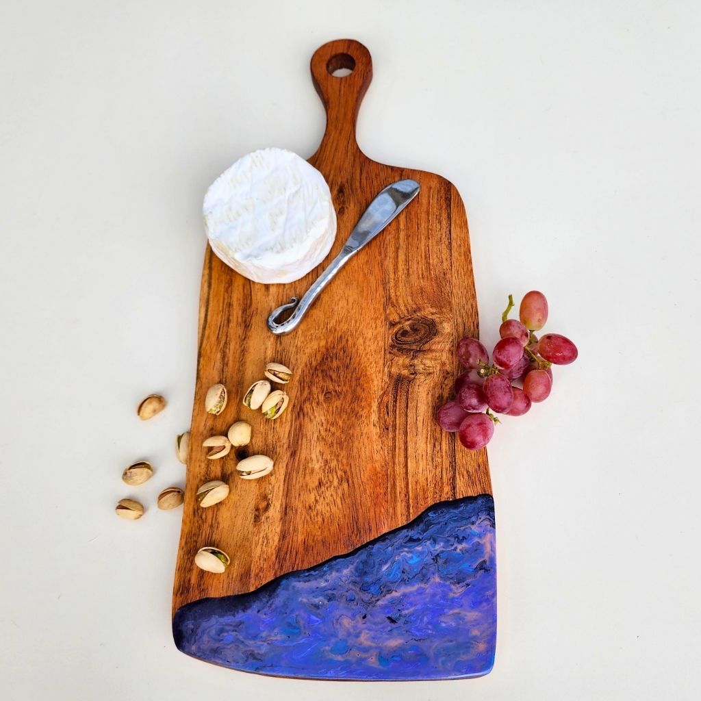 "Cobalt Shore" - resin display board
