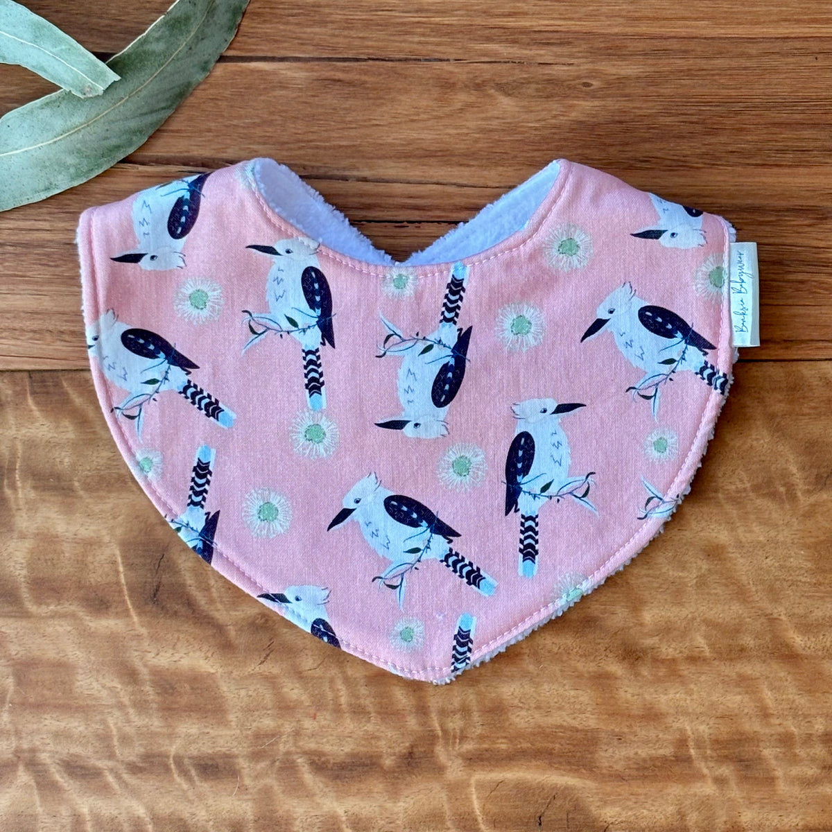 Australiana Baby Bib Set | Happy Kookaburras | Ready to Ship