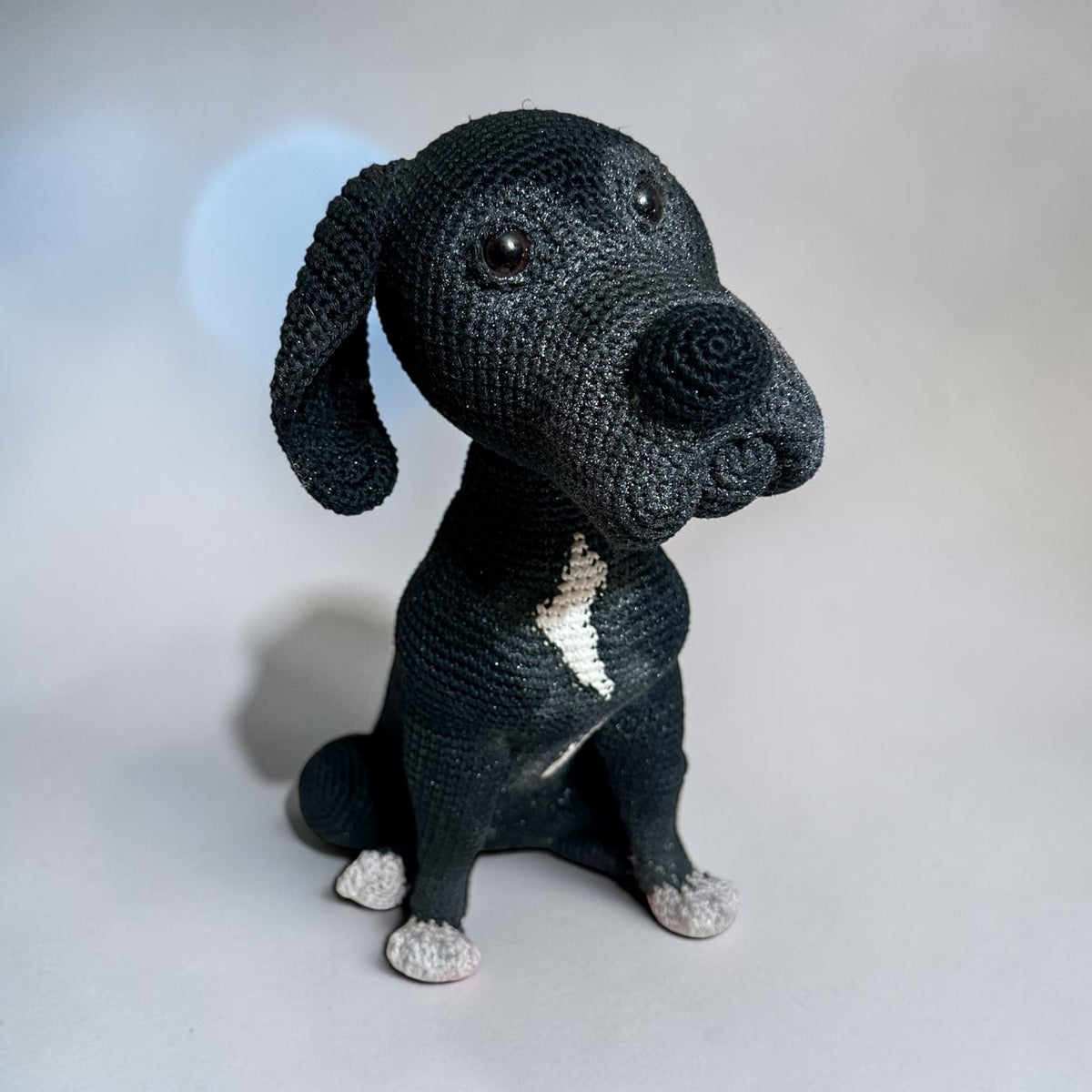 Handmade Crochet Portrait Dog - Made to Order