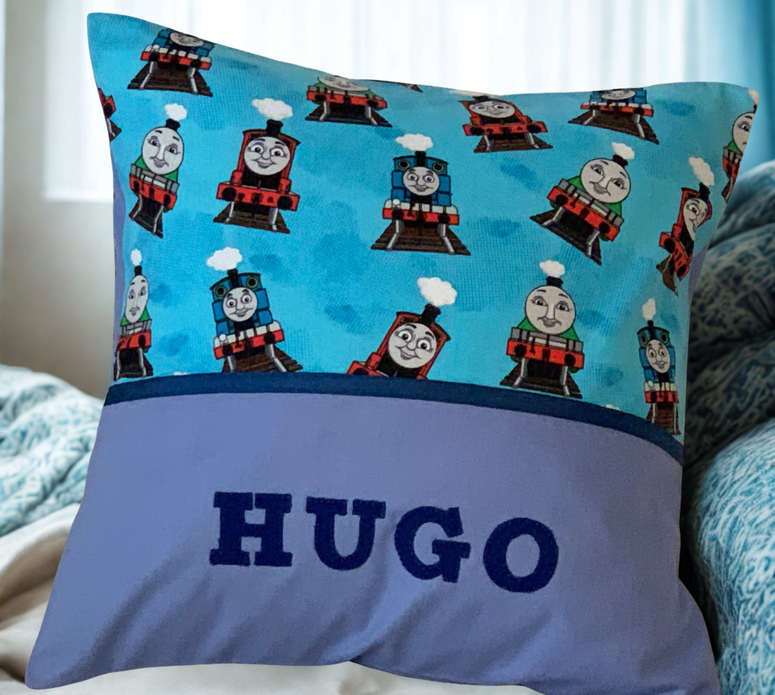Childrens Cushion Cover, Handmade, Personalised