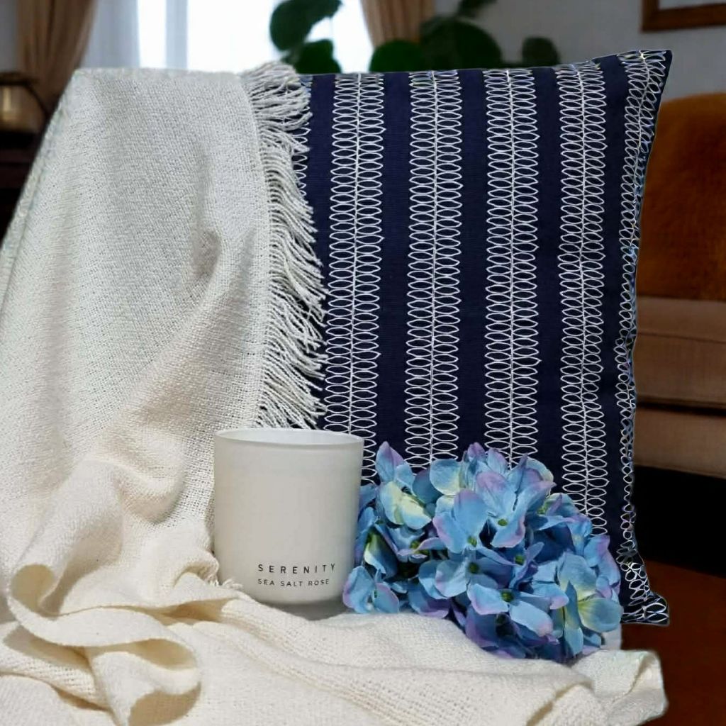 Blue and White Cushion Covers- Contemporary Style-45x45cm