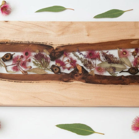 FOREVER BLOOMS - Botanical Riverboards - CUSTOM MADE 600mm x 300mm