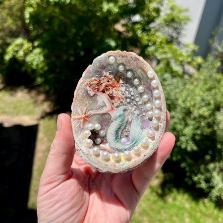 Mermaid Shell Trinket Dish Handmade
