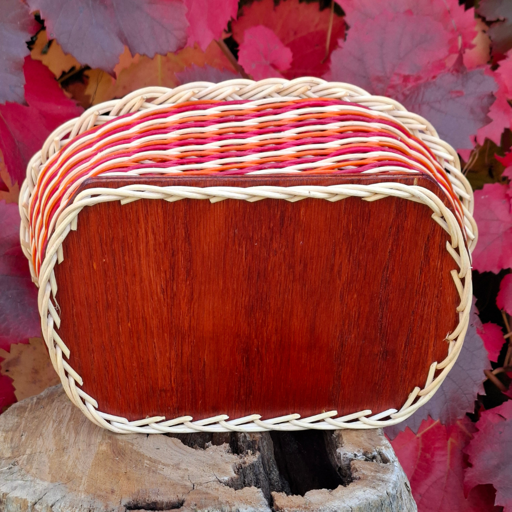 Bread basket red orange.