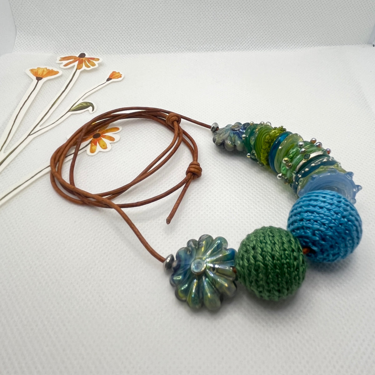 Handmade Adjustable Necklace - Sea Moss