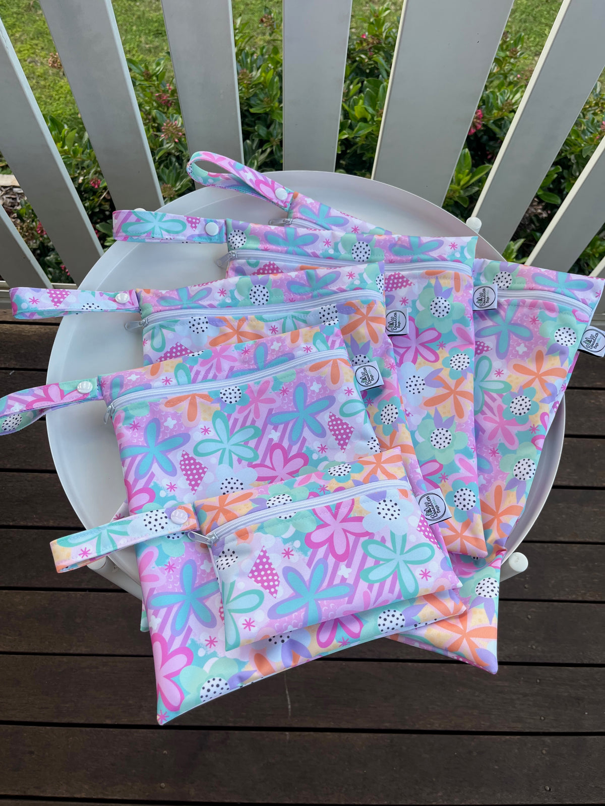 PRE-ORDER Water-resistant wet bags - Spring Bloom (Wonderland Design Co)