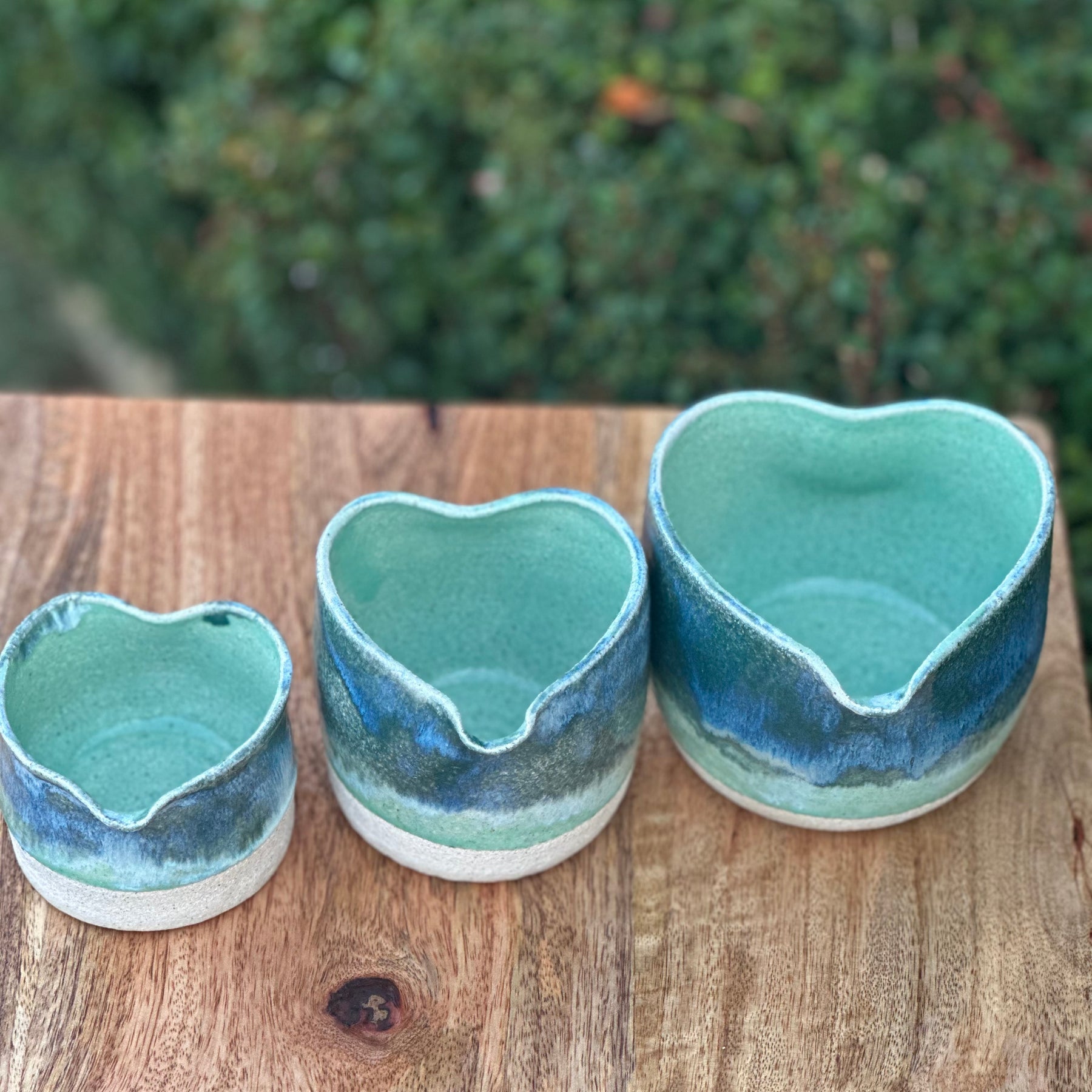 Much Love Pourers - Set of Three (3) Ceramic Jugs