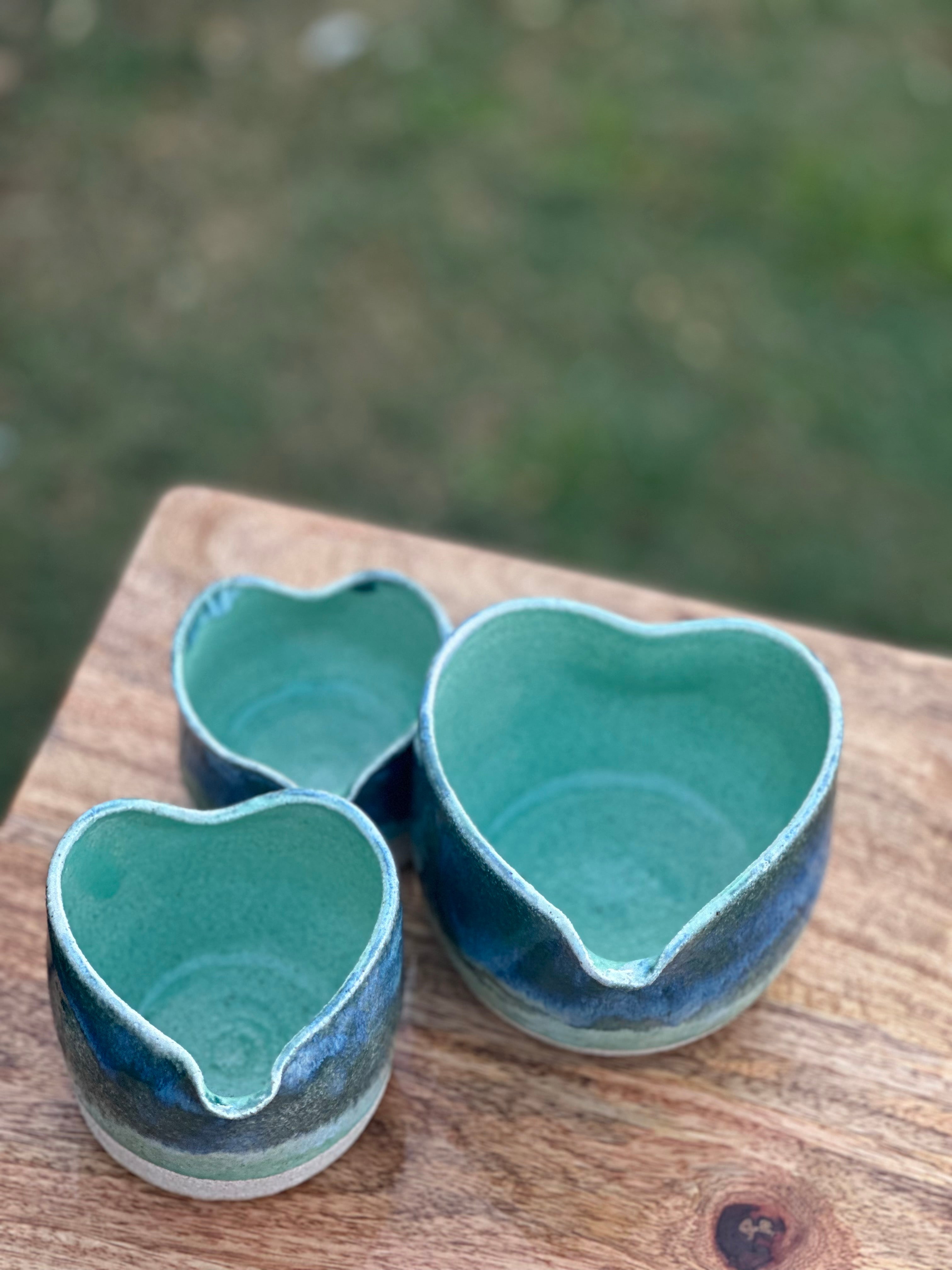 Much Love Pourers - Set of Three (3) Ceramic Jugs