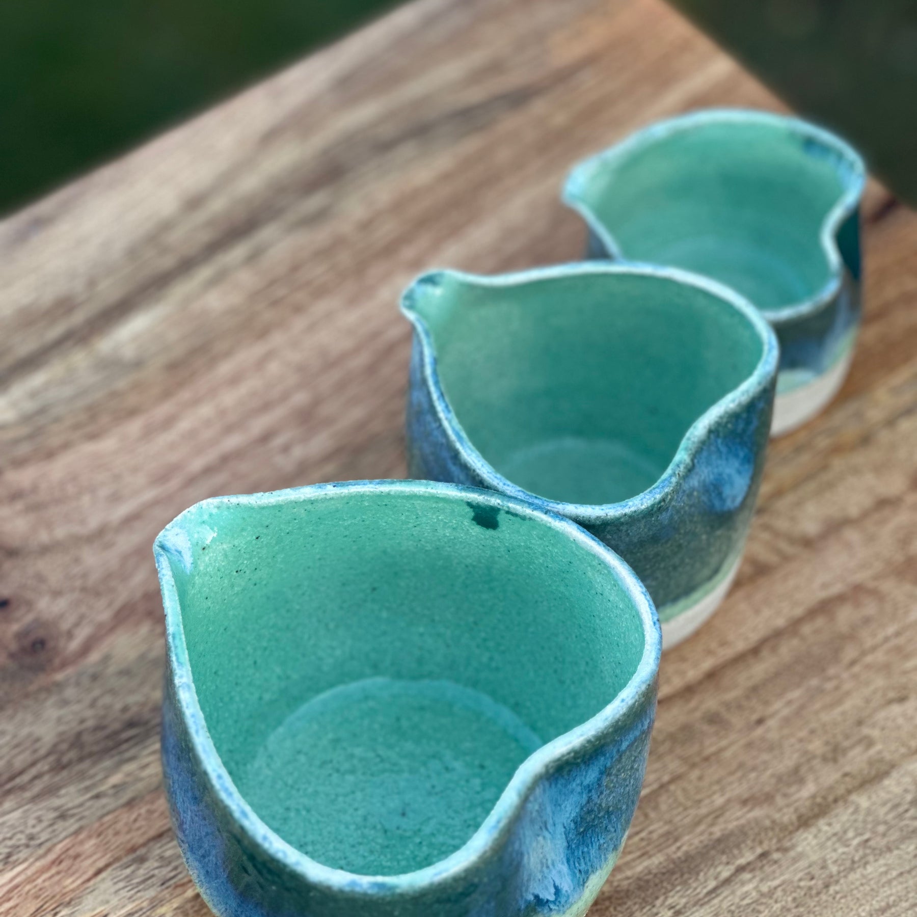 Much Love Pourers - Set of Three (3) Ceramic Jugs