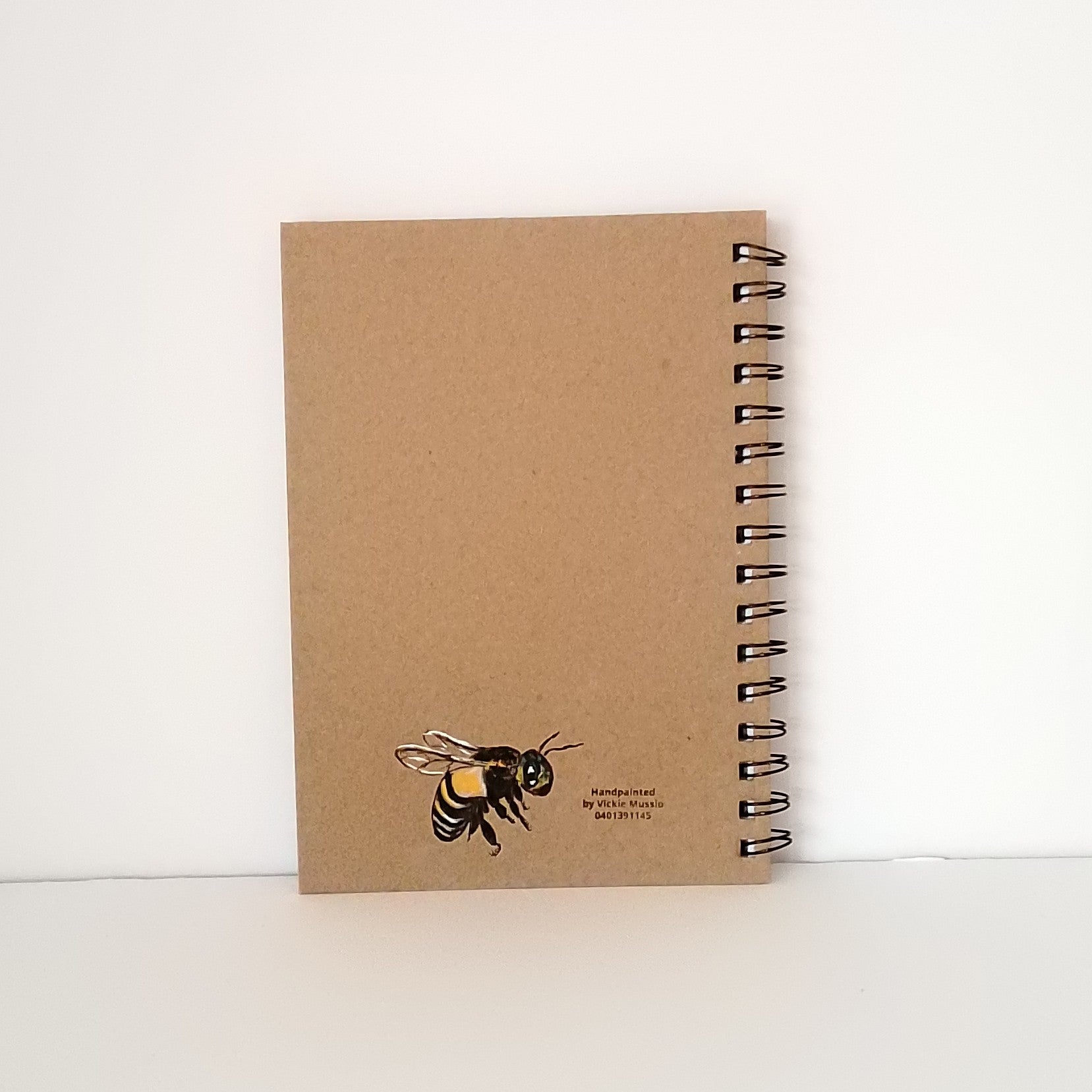 Bee Notebook Handpainted Size A5 Lined