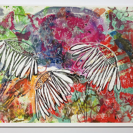 Echinacea Abstract Print