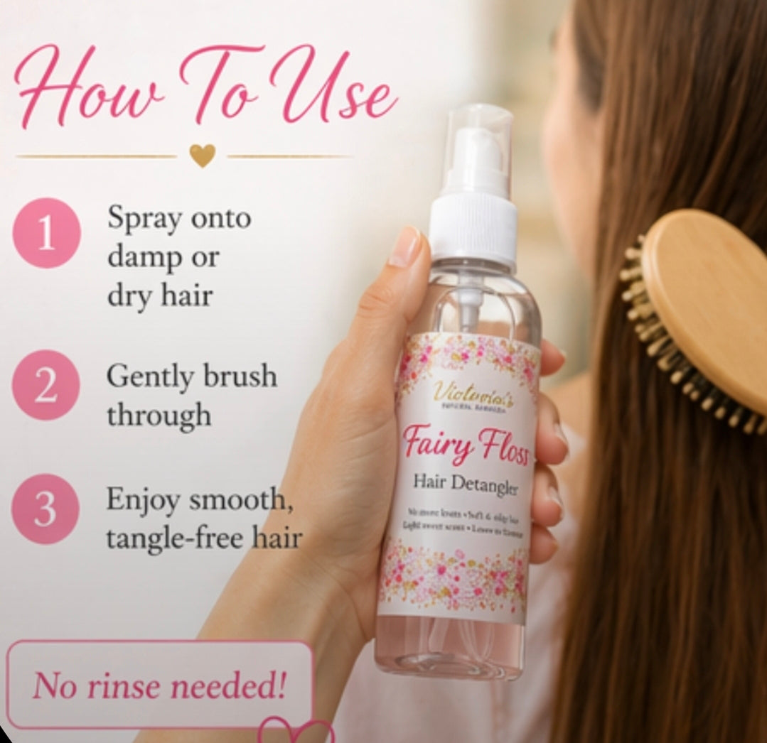 Fairy Floss Hair Detangler Spray 100ml - Smells like Fairy Floss