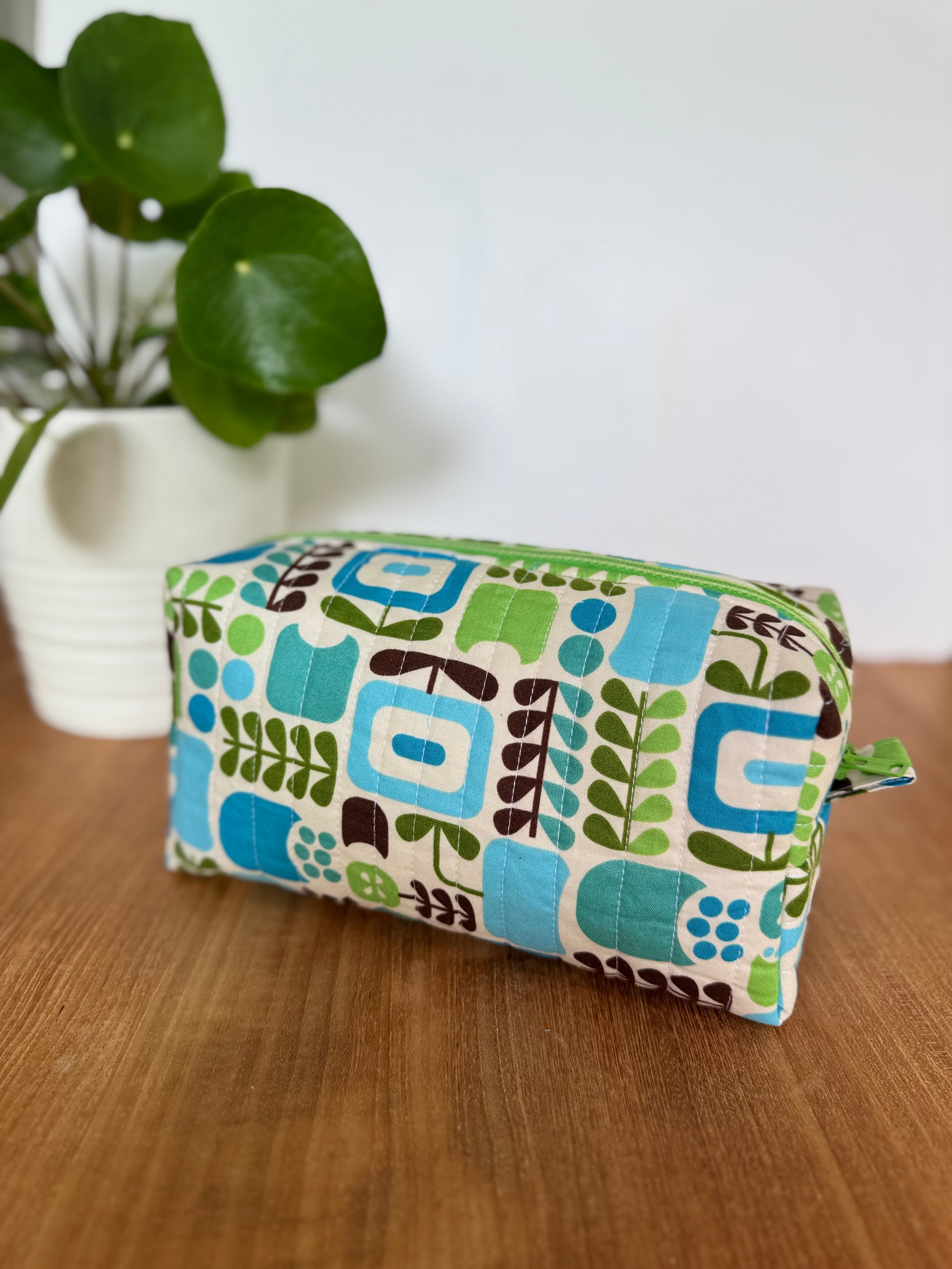 Quilted Box Pouch Bags