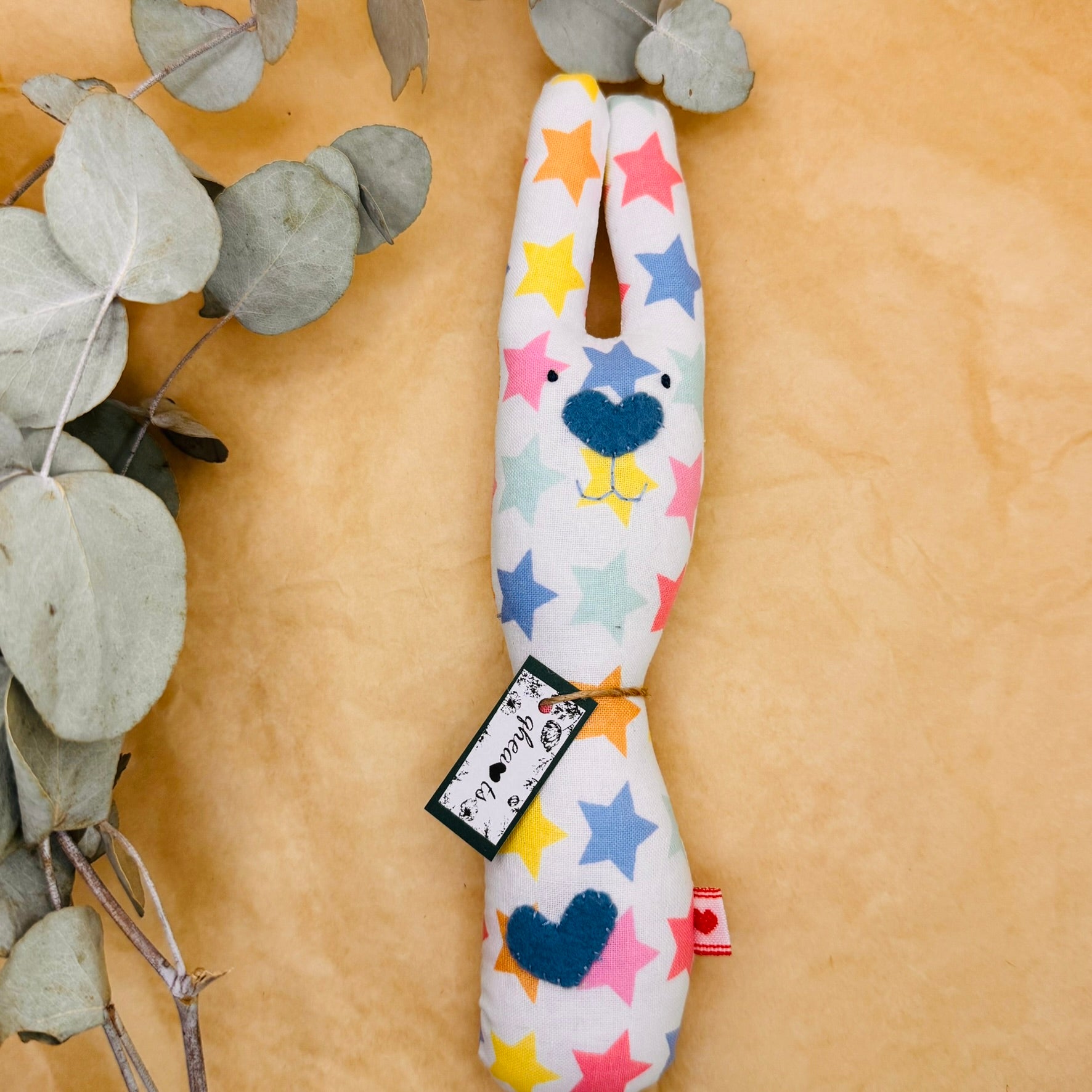 Handmade Bunny Rattle - Lots of options including Liberty