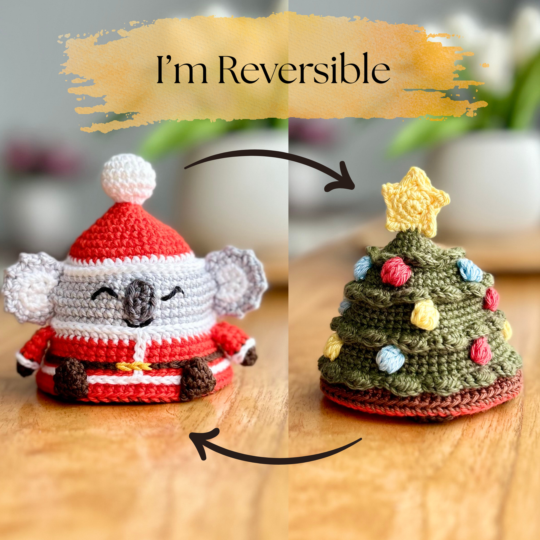 Pre-Order | Reversible Koala & Christmas Tree | Australian Cotton | crochet